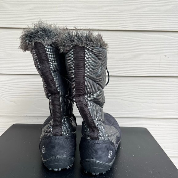 Columbia Women's Omni Heat Black Waterproof Quitled Winter Black Bloots Size 10 - Picture 6 of 11